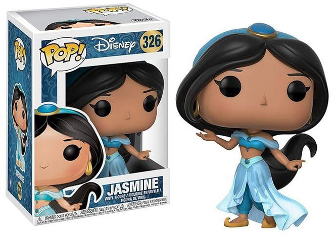 [5] 펀코팝 Funko Pop 피규어 디즈니: 알라딘 - 자스민 수집용 비닐 피규어 9.5cm(3.75인치), Funko Pop 디즈니: 알라딘 - 자스민 수집용 비