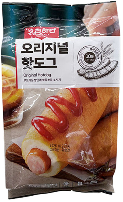 요리하다 오리지널 핫도그, 단품, 400g, 1개