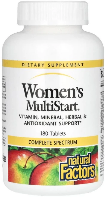네츄럴팩터스 우먼스 멀티스타트 멀티비타민 180 정, 180정, 1개 - 쿠팡