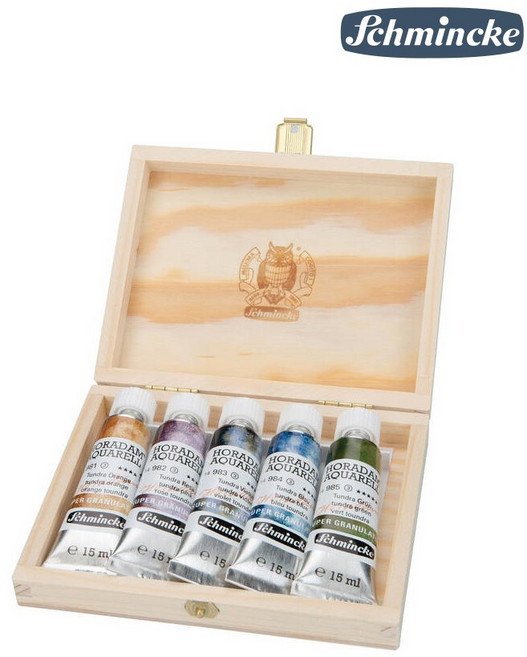 쉬민케 Horadam Aquarell 우든 Super Granulation Set Tundra 15ml 5색