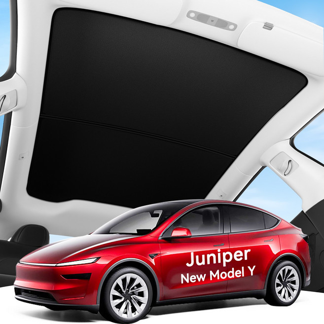 Vihimai 테슬라 모델Y 주니퍼 모델3 하이랜드 전용 썬루프 선쉐이드 (고온 및 자외선 차단 프리미엄 방열 소재 간편 설치), 1세트, 그래핀 소재 블랙