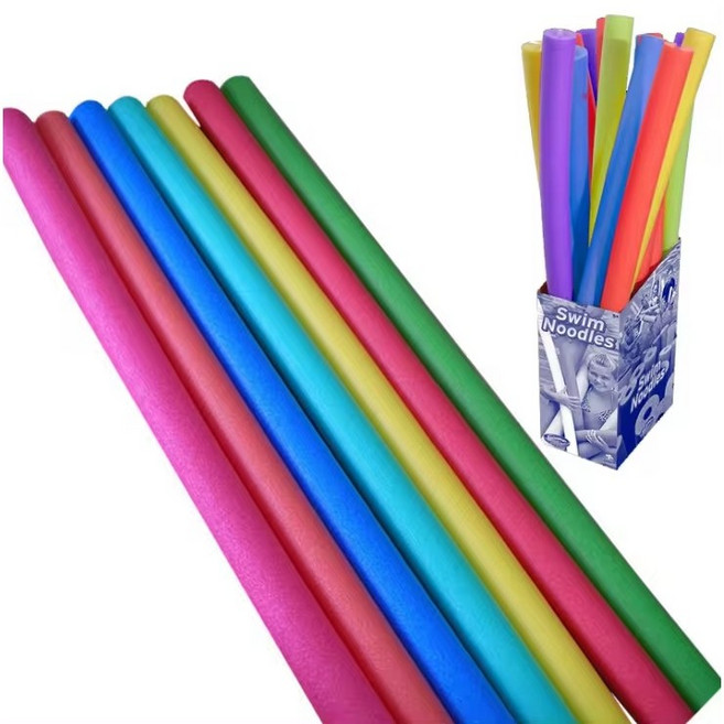 [당일발송] KC인증 고밀도 아쿠아봉 150CM / 아쿠아스틱 누들 물놀이봉 폼스틱 스폰지튜브 부력봉 수영훈련봉, 노랑