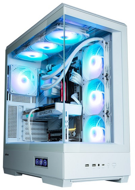 잘만 P50 DS 미들타워 케이스 화이트, 선택하세요, 1개