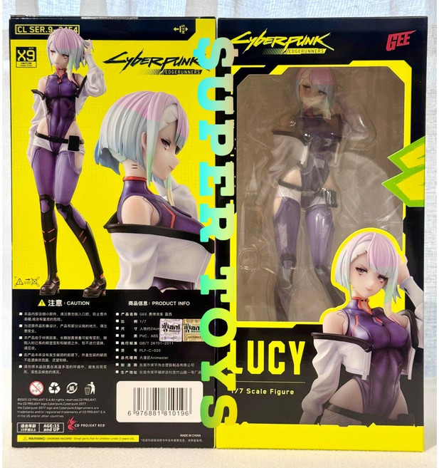 GEE 電馭叛客 邊緣行者 賽博龐克 露西 1/7 公仔 模型 PVC, 1個