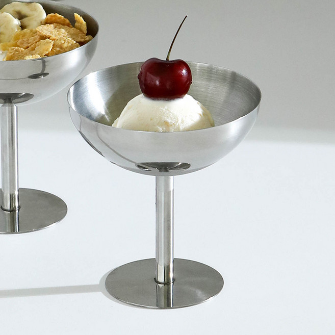 스텐 롱 아이스크림컵 아포가토 디저트 홈카페 요거트볼 200ml, 1개