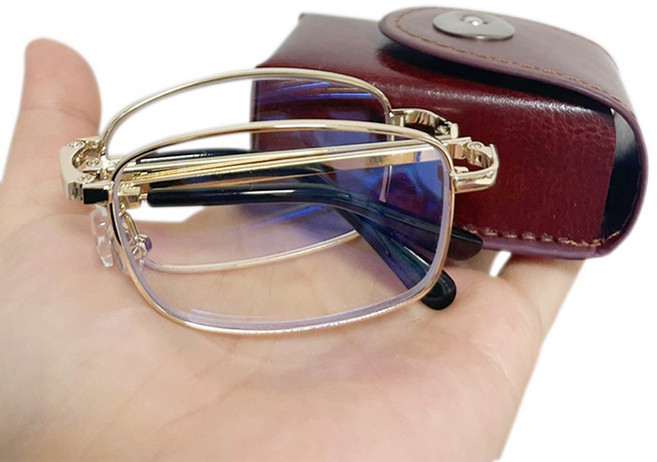 [비버블리] 도수가 전혀없는 휴대용 돋보기 노안 독서 접이식 안경테