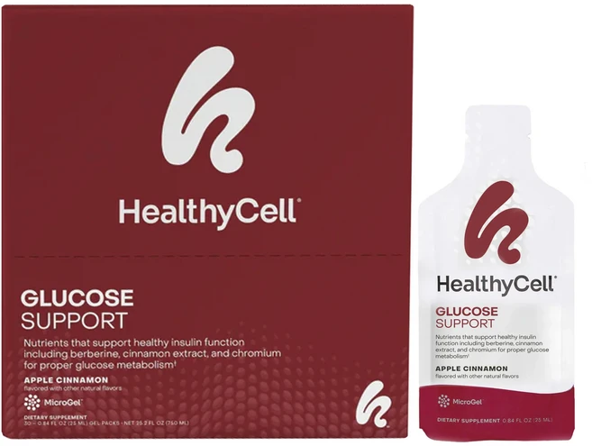 건강에 좋은영양제 HealthyCell 포도당 서포트 애플 시나몬 젤 팩 30개 25ml(0.84fl oz) 지금구입하세요 곧품절되요 - 쿠팡