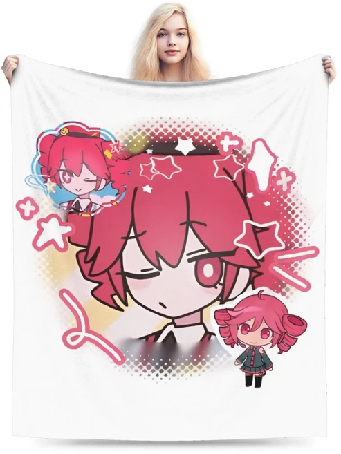 올스토어 카사네 테토 애니메이션 담요 플란넬 재미있는 따뜻한 덮개 겨울, 01 75x100cm 30x40in, 09 12