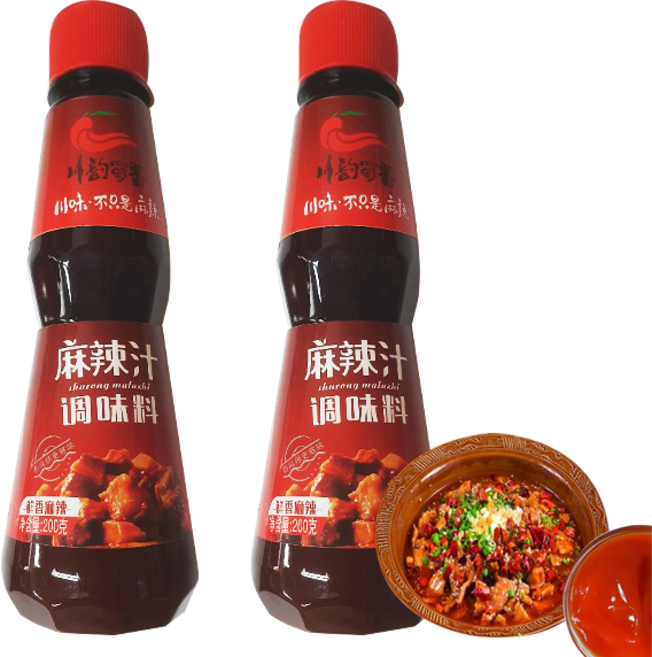 홍홍 중국식품 마라지조미료 HOT 마라소스 훠궈소스 사천마라소스 마라지조미료, 200g, 2개
