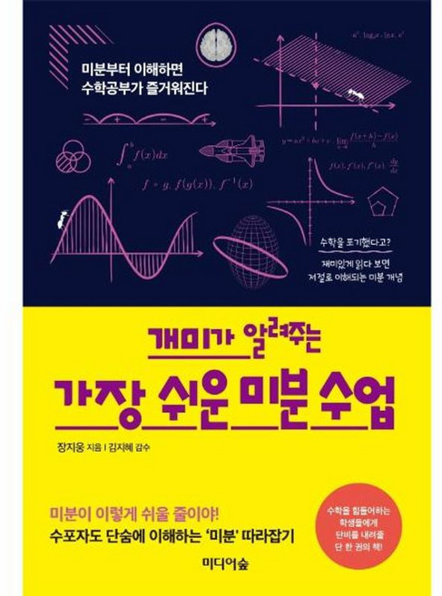 이노플리아 개미가 알려주는 가장 쉬운 미분 수업 - 미분부터 이해하면 수학공부가 즐거워진다, 미디어숲(다빈치하우스), 9791158741204