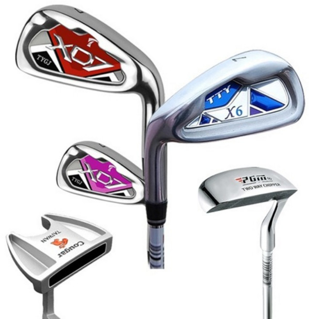 골프채 연습용 7번 아이언 퍼터 치퍼 입문자 초보 남성용 여성용 오른손 왼손 교정그립 일반그립, C01왼손