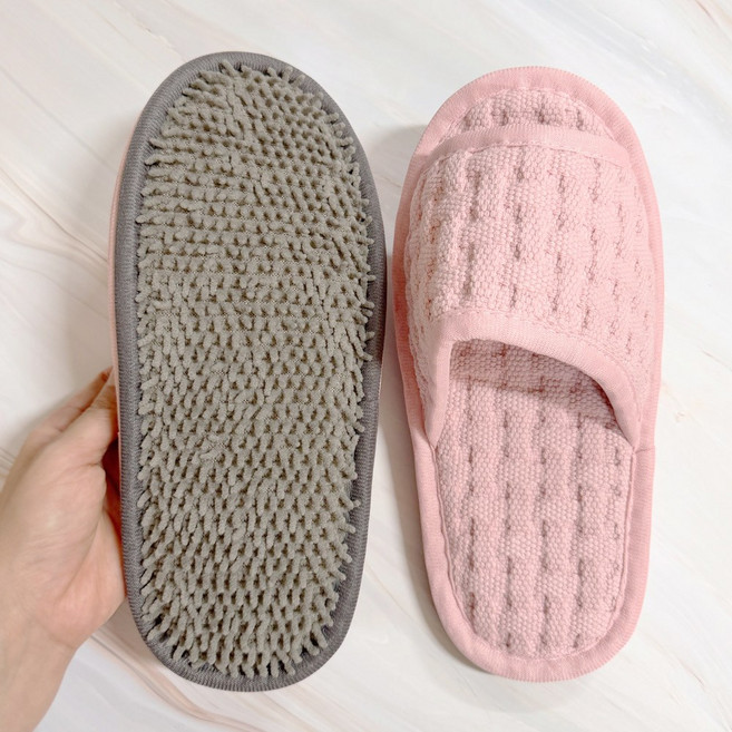 국내생산 촘촘한 걸레거실화 워셔블 청소실내화 발걸레신발 청소용슬리퍼 주방 거실청소실내화 청소슬리퍼 남성 여성, 클린_핑크, 1개