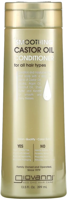 Giovanni 스무딩 캐스터 오일 컨디셔너 모든 모발용 399ml(13.5fl oz), 1개 - 쿠팡