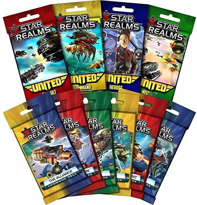 Wise Wizard Games Star Realms Bundle: The Complete United and Command Deck Set