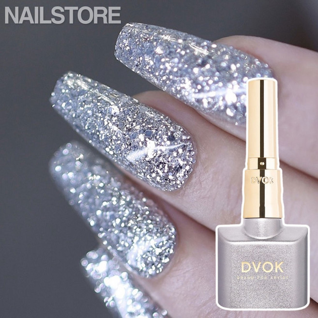 디보크 글리터젤 실버 골드 젤네일 젤매니큐어, DG-01 실버다이아, 1개