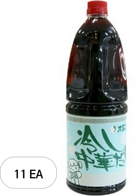 오타후쿠 히야시츄카 다시 냉라면 전용 소스, 1.8L, 11개