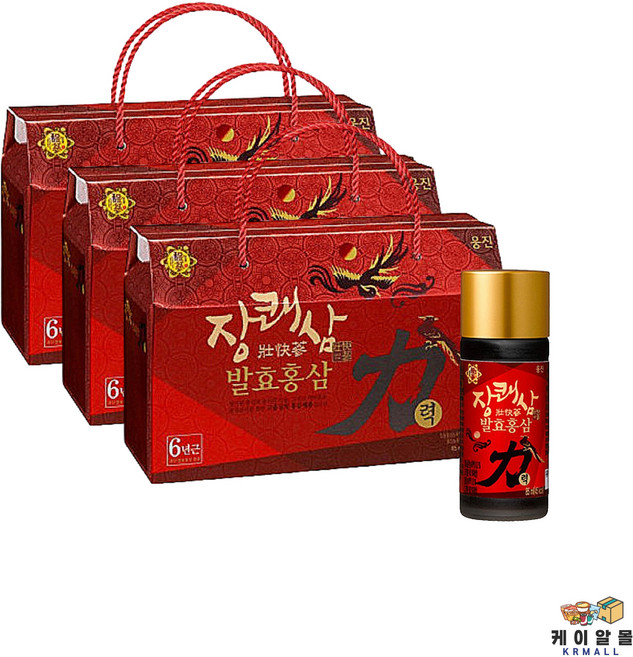 웅진 장쾌삼 발효 홍삼 력, 30개, 85ml