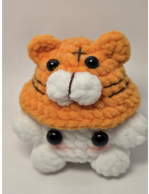 몽글공방 뜨개 인형 손뜨개 키링 완성품 몽글이, 1개, 호랑이 몽글