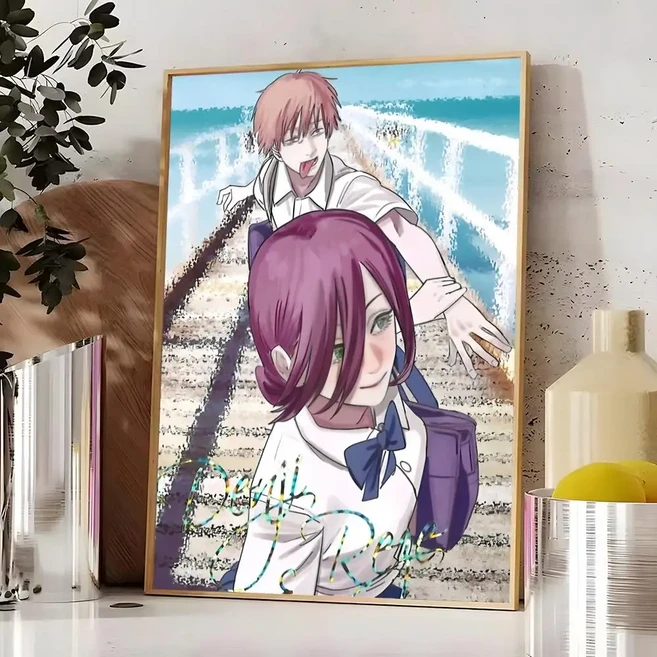 비디오 게임 D-데드 스페이스 페인팅 캘리그래피 방수 미적 벽 예술 디자인 거실 침실 홈 장식, 21X30cmFrameless, 06 Black4