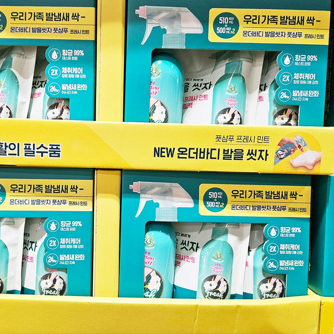 온더바디 발을 씻자 풋샴푸 프레시 민트향 1 510ml, 1개