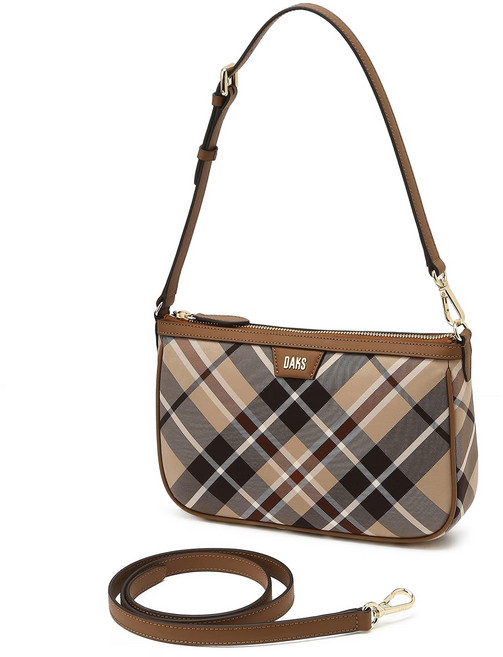 [닥스][선물BEST] 브라운 체크 숄더백(선물포장)