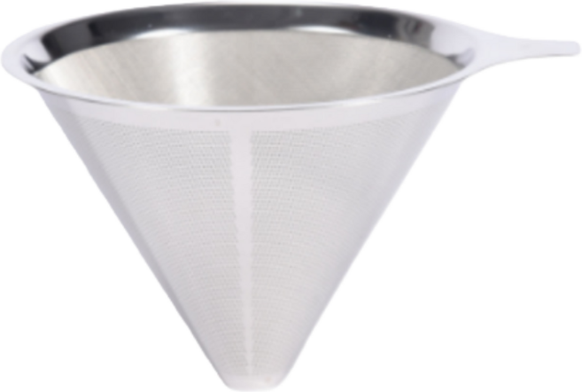 耐熱玻璃咖啡壺 手沖咖啡器具 不鏽鋼過濾網 便攜滴漏式 600ml, 1個, 一體壺-單濾網