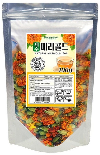 제주 메리골드 꽃차 대용량 100g, 1개입, 1개