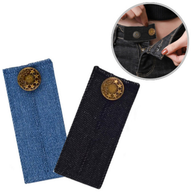 도나토르 2+1 만능 바지 허리 늘리기 셀프수선, 청바지, 1세트, 진청