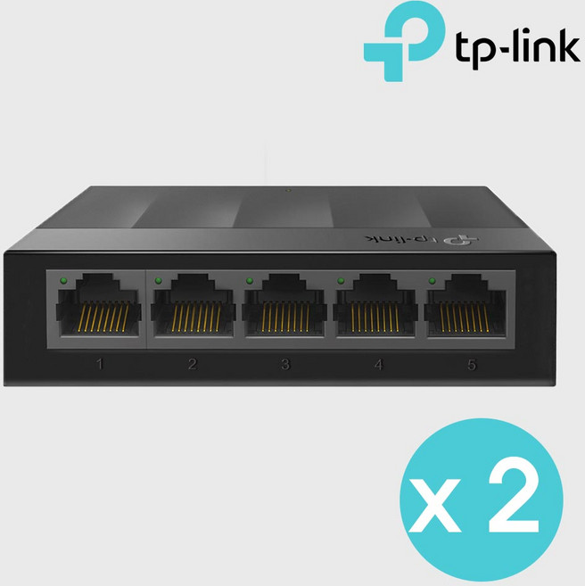 티피링크 기가비트 5포트 데스크탑 스위칭허브, LS1005G, 2개