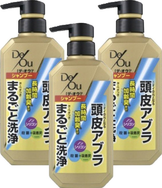 ROHTO 樂敦 DeOu 頭皮護理洗髮精, 3個, 400ml