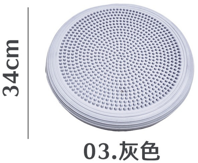 瑜珈平衡墊 34cm 核心訓練按摩墊, 灰色, 1個
