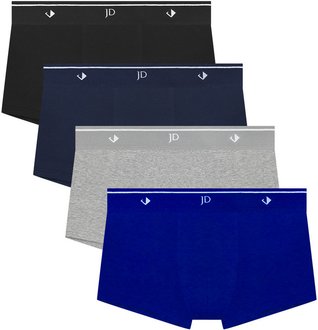 제임스딘 남자 소프트핏 코튼스판 드로즈 4종세트