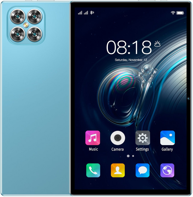 平板電腦，11.0吋高清螢幕，10核心處理器，Android 13系統，雙SIM卡槽，GPS衛星定位, 藍色, 32G, Wi-Fi + 行動網路 (4G)