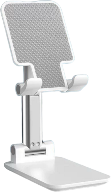 온키샵 접이식 탁상용 핸드폰 거치대, 1개, 화이트