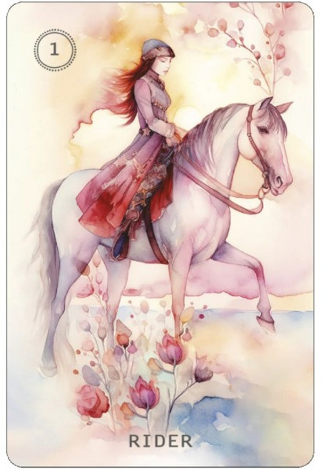 달콤한 꽃 레노먼드 10.4x7.3cm 가볍고 부드러운 색상의 카드 38장