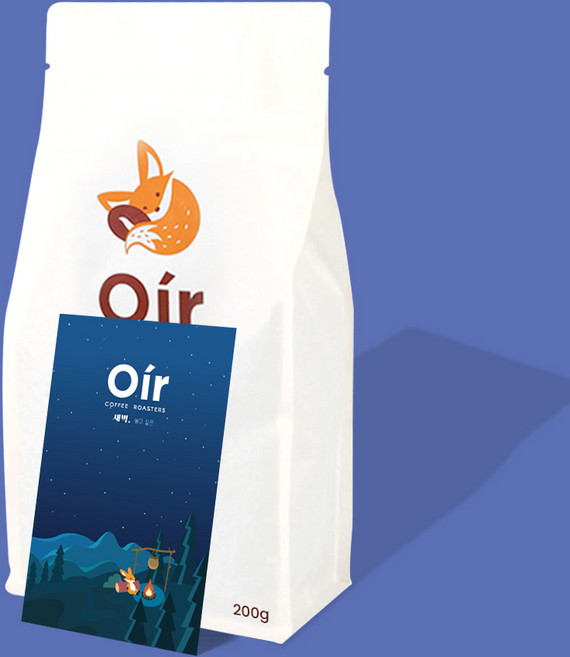 오이르 새벽 디카페인 원두 콜롬비아 커피 홀빈 200g, 200g홀빈, 1개