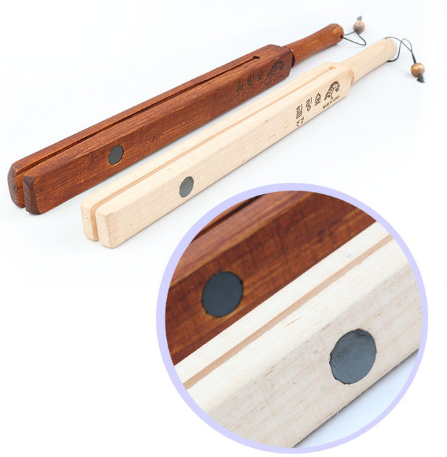 대경몰 국산 마그네틱 원목 죽비 안마기 어깨 마사지기 다리 지압기 머리건강 경혈자극 전신 맛사지 건강 나무, 1개, 원목죽비