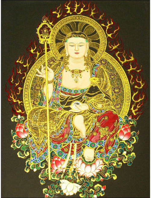 비즈 십자수 부처님 종교인물 원형비즈 대형십자수 diy패키지, 지장보살  70*90cm, 1개