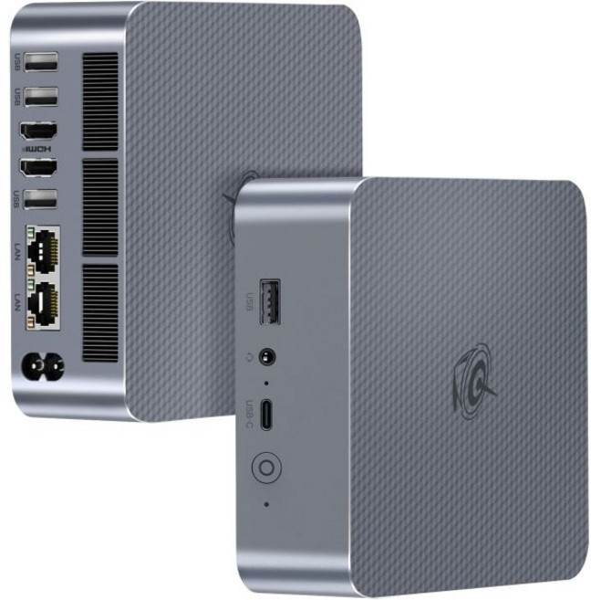 게이밍 미니 PC 사무용 가정용 데스크탑 컴퓨터 빌링크 EQ13 13세대 인텔 알더레이크N200 최대 3.7GHz(4코어/4스레드) 16GB DDR4 RAM/500GB PCe, 인텔 I5-1235U-16G+500GB