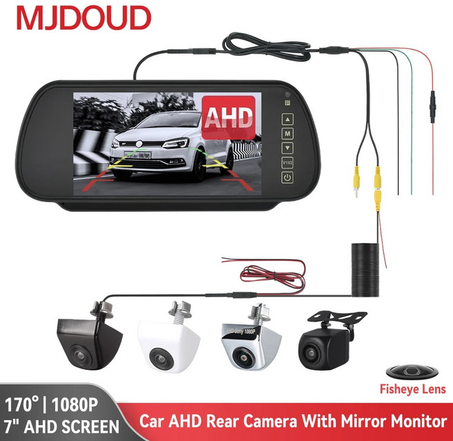 어라운드뷰 360도 카메라 MJDOUD 차량 AHD 미러 모니터 포함 후방 야간 후진 7 10, 1)701DB-SVHSD-AB6M