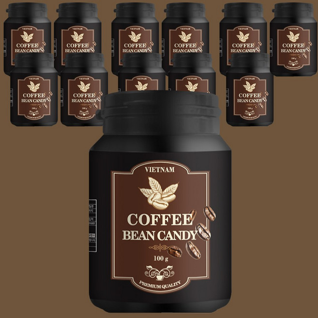 다이롱 씹어먹는 커피콩캔디, 12개, 100g