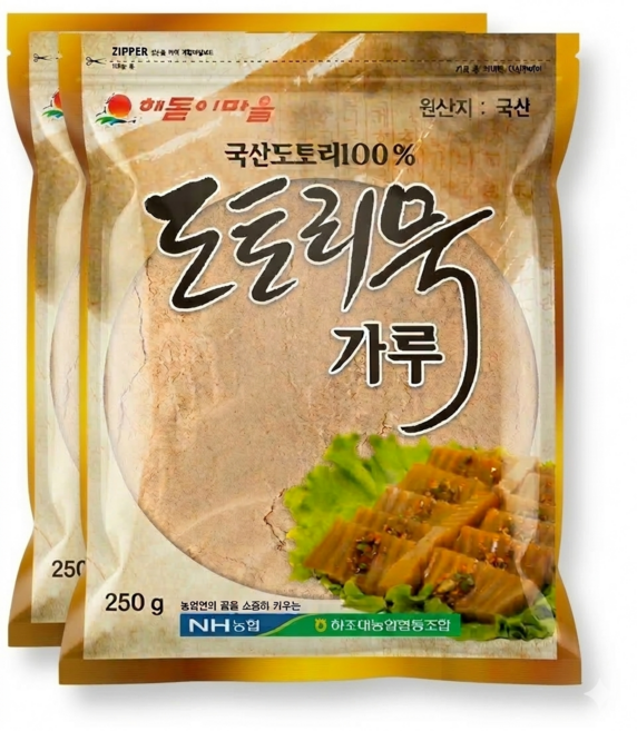 [강원도양양농협] 도토리묵가루 [설악산 자락의 해풍 맞은 청정도토리] - 하조대농협, 2개, 250g