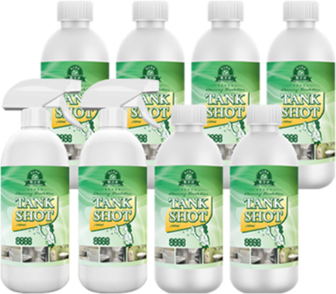 [TV홈쇼핑]청소혁명 탱크샷 화장실 욕실 다목적 곰팡이 클리너, 8개, 520ml