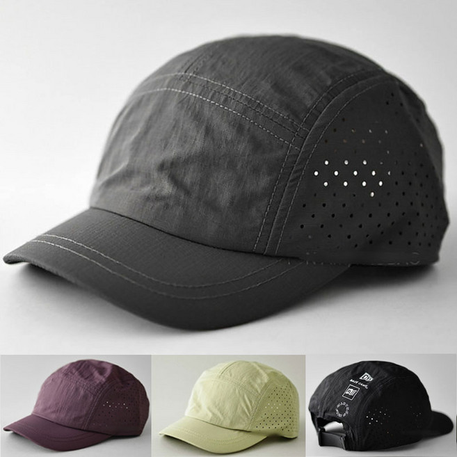 러닝모자 숏챙 캡 모자 여름 볼캡, 차콜그레이, 1개