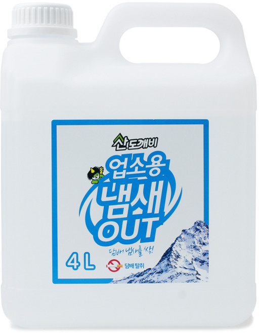 산도깨비 업소용 냄새 OUT 담배냄새 탈취제거제 4000ml, 4L, 1개
