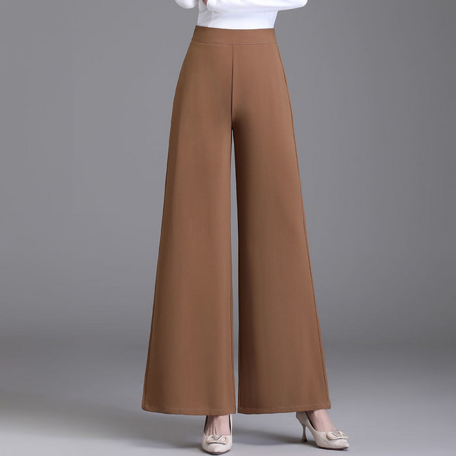 댄스복 바지 여성용 쉬폰 와이드 팬츠 하이웨스트 치마바지 와이드 캐주얼 팬츠 댄스 팬츠 뉴타임즈 Q086M315