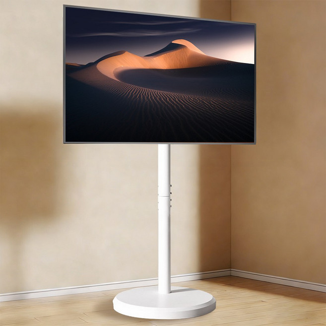 TV 스탠드 거치대 10-42인치 이동식TV거치대 TV스탠드, SR-XZ01S-흰색, 1개