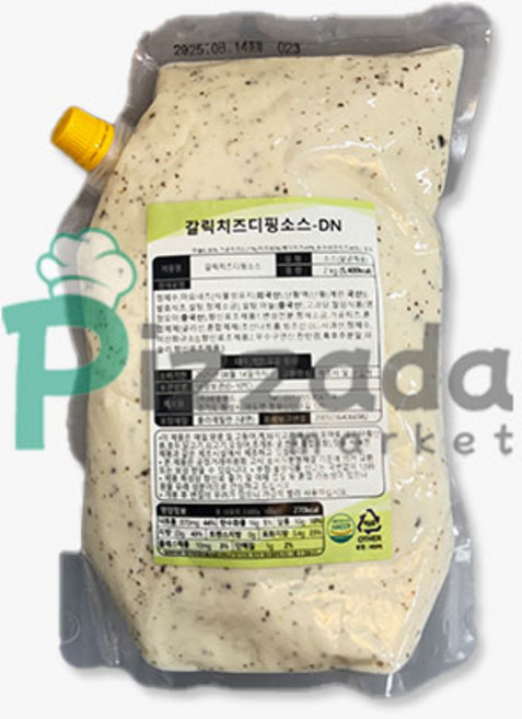 [피자다] 바로푸드 갈릭치즈디핑소스-DN, 1개, 2kg