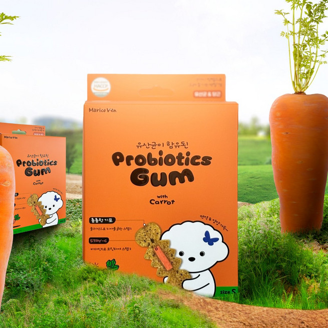 마리코벤 프로바이오틱스 90 덴탈츄 10p (생균함유), 10개, 15g, 쌀 고구마