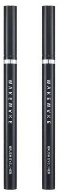 웨이크메이크 철벽 브러쉬 아이라이너, 03 다크브라운, 2개